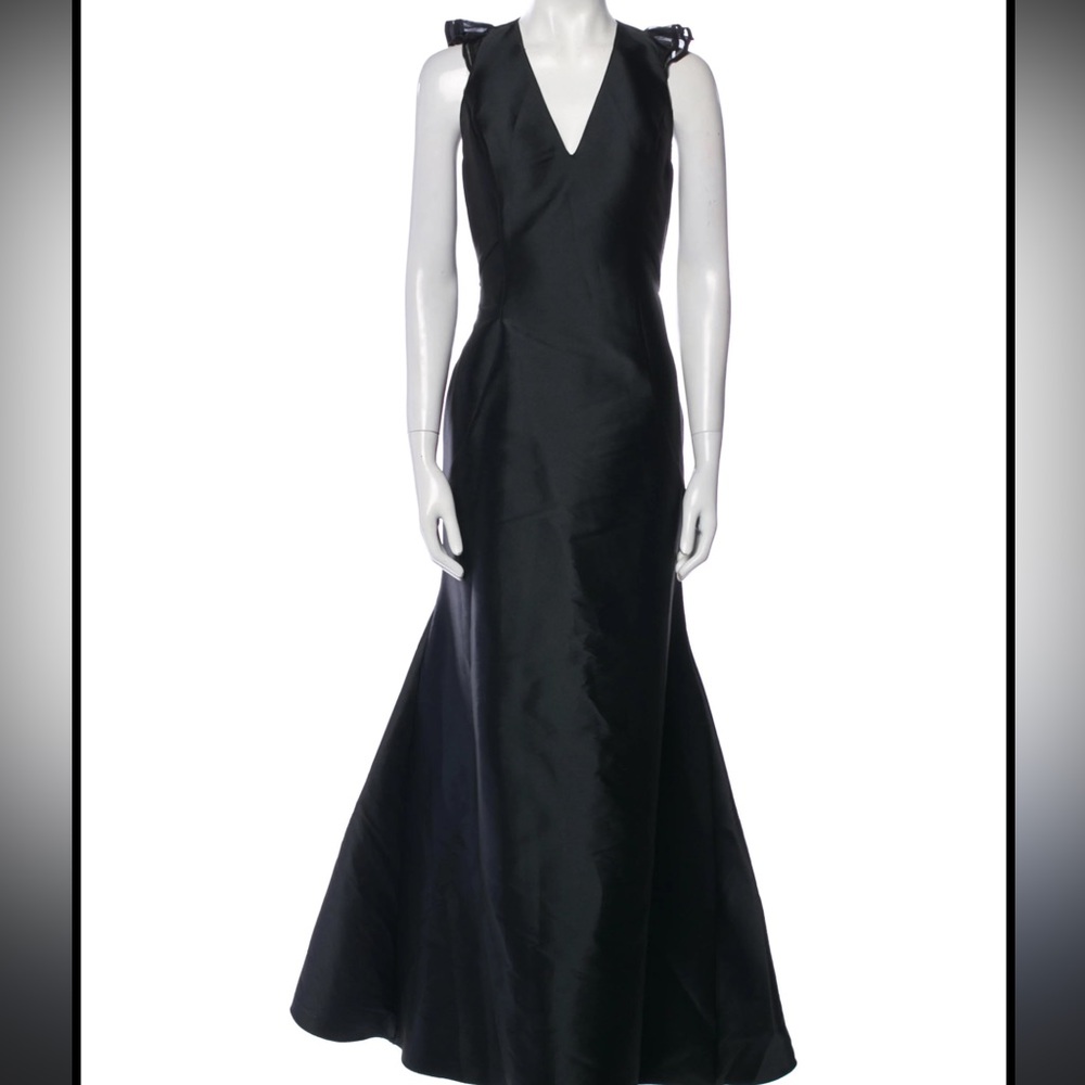 Sachin + Babi Black Satin Dress